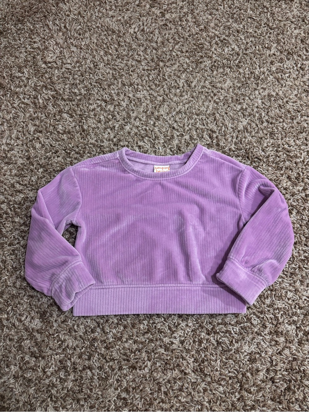 jumping beans Lilac Corduroy Crewneck Sweater - Purple